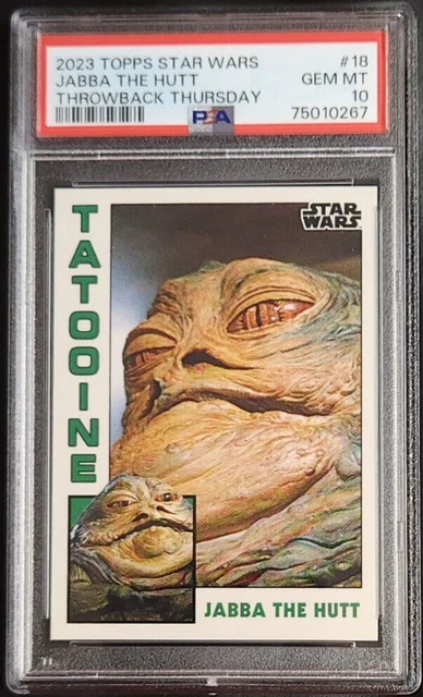 Jabba the Hutt 2023 Topps Throwback Thursday Star Wars #18 PSA 10 GEM MT