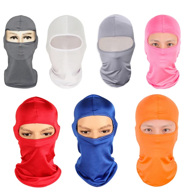 Sturmhaube Voll Gesichtsmaske Herren Damen Fahrrad Ski Winter Warm Hals Schwarz