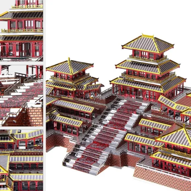 Piececool Adult 3d Jigsaw Puzzle Ancient Palace Building Toys Model Set Gift 2