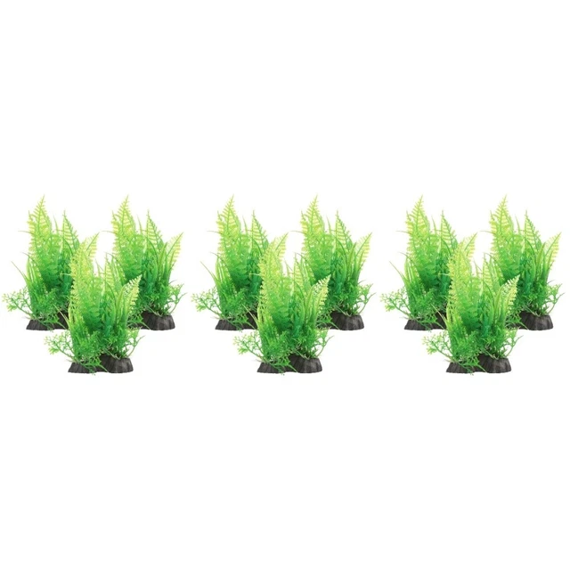 9 Pcs Usine De Poisson Décor D'aquarium Décorations D'aquarium Décorer