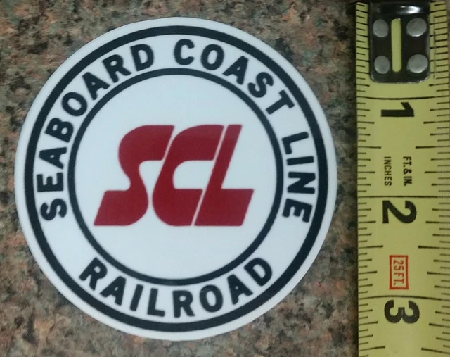 SCL Seaboard Coast Line Railroad Railway Train Logo Sticker Decal High Quality