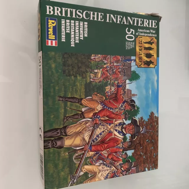 American War Of Independence British Infantry 1/72 REVELL #2560 Nuovo