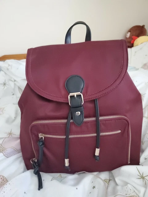 New Look Back Pack Burgundy