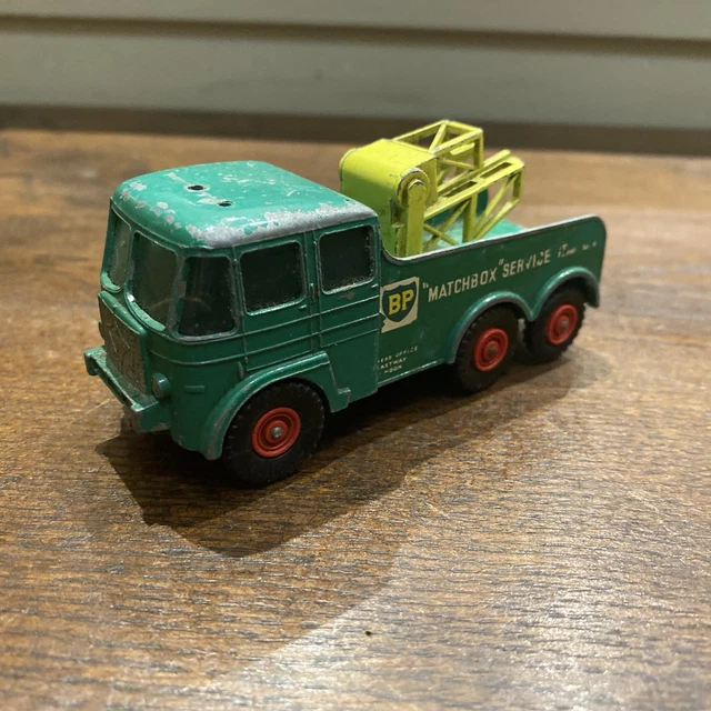 MATCHBOX King Size No. 12 Kranwagen grün BP Foden Breakdown Tractor Scale 1:43 | SW_2013111511MW