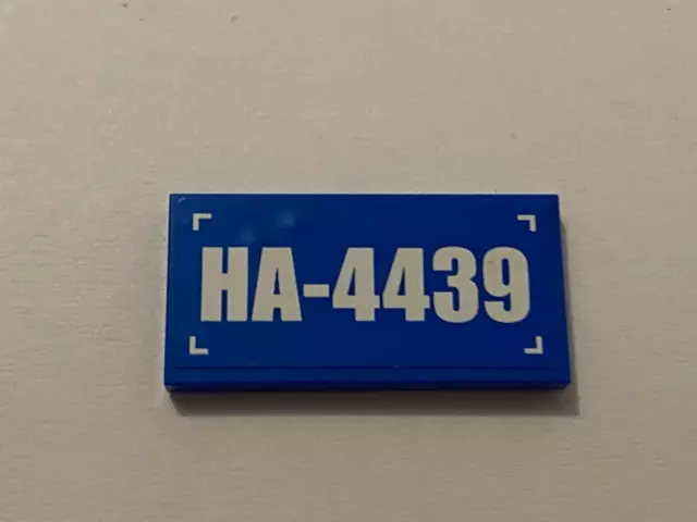 LEGO Blue Tile 2x4 HA-4439 Sticker 87079pb0086 Set 4439 Heavy-Duty Helicopter