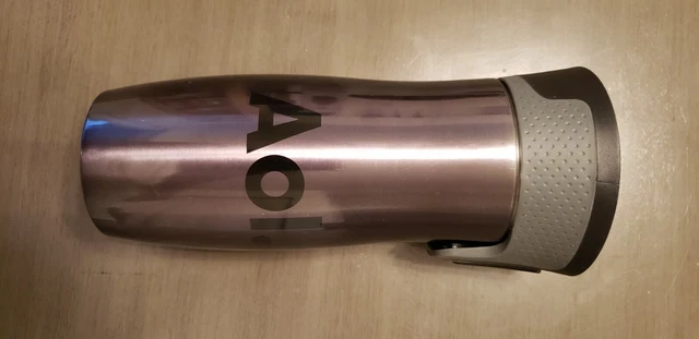 AOL. Contigo Monsoon Grey Metallic West Loop Autoseal 16oz Stainless Steel Mug