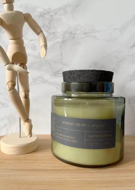 MAKERS OF WAX Goods M of WG Hinoki Hemp Wood scented candle