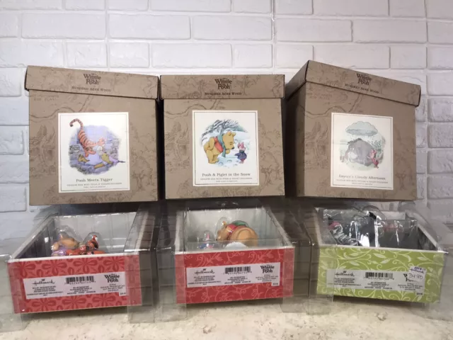 WINNIE THE POOH Shadow Box Set Hundred Acre Wood Tigger Pooh Eeyore