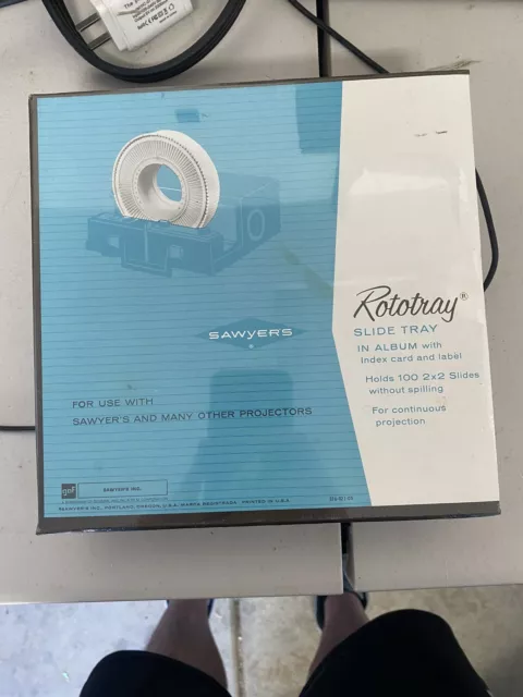 Sawyer's Rototray Rotary Projector Slide Tray 100 2x2 Brand New Sealed