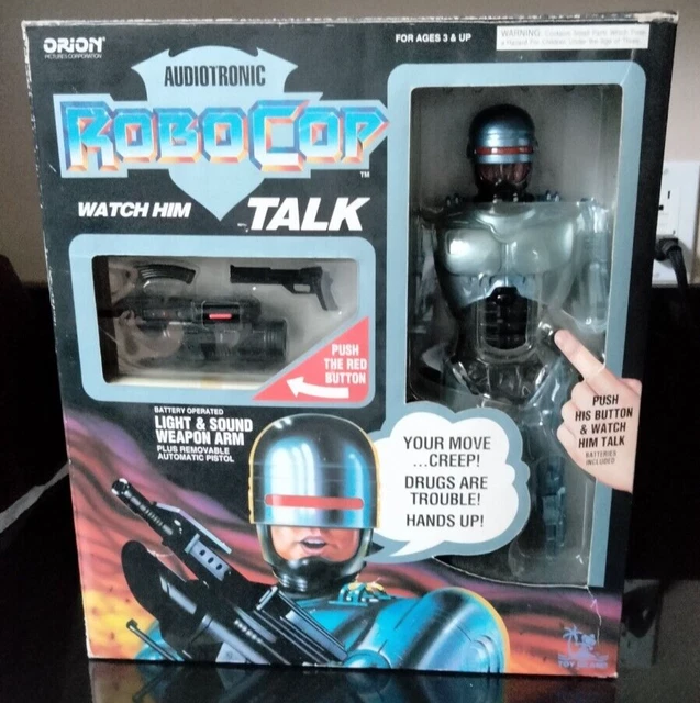 TOY ISLAND ROBOCOP 12" Action Figure Audiotronic Talking Light & Sound