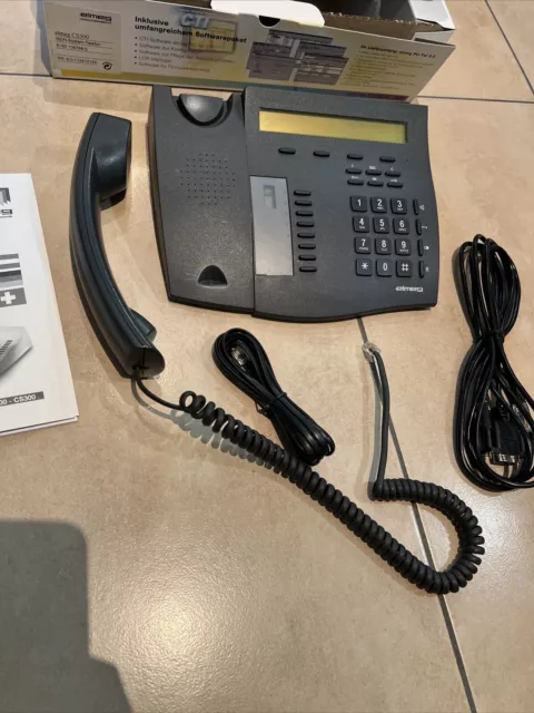 Funkverkehr Elmeg CS300 ISDN-Telefon Schwarz Einwandfrei Funktion OVP 3