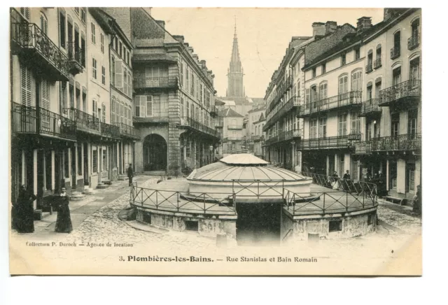 Plombières les Bains - Rue Stanislas et bain romain - Coiffeur