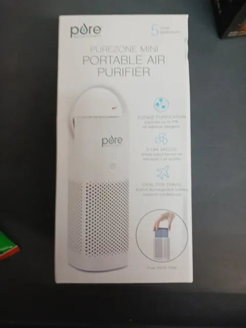 Pure Enrichment Purezone Mini Portable Air Purifier -True HEPA Filter - NIB
