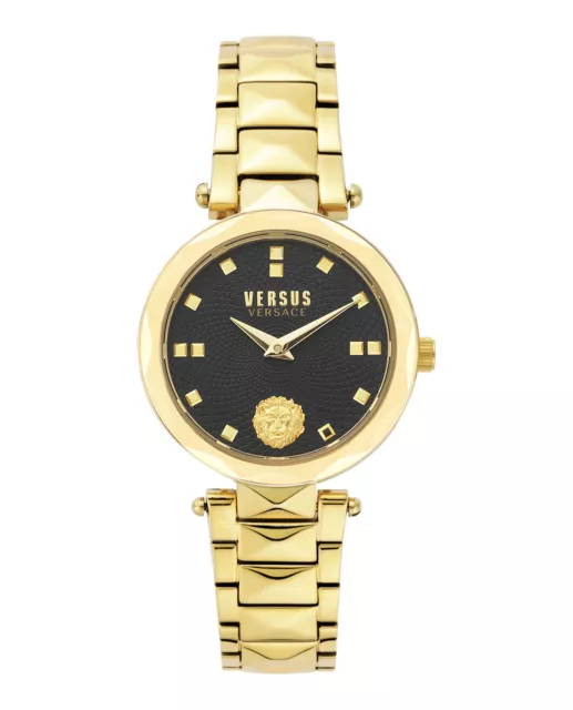 Versus Versace Womens Covent Garden IP Yellow Gold 32mm Bracelet Fashion Watch