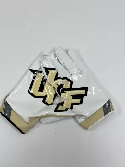 UCF Knights Game Issued / Worn Nike Vapor Jet Football Gloves - Size 3XL