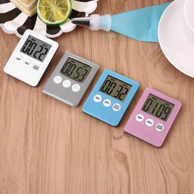 LCD Numérique Compte à Rebours Horloge Cuisine Timer Alarme Magnétique Home Use