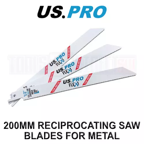 US PRO Tools 5 X 200MM Reciprocating Saw Blade For Metal US1025BF 9137