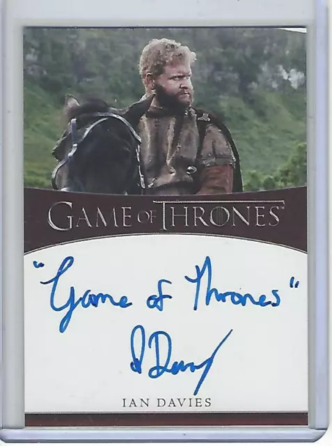 Game of Thrones The Complete Series Ian Davies Inscription autograph #4