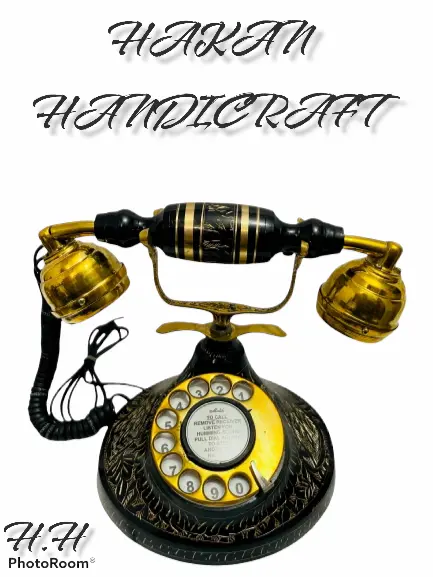 Maharaja Antique Brass Rotary Dial Retro Nautical victorian Style Telephone Gift