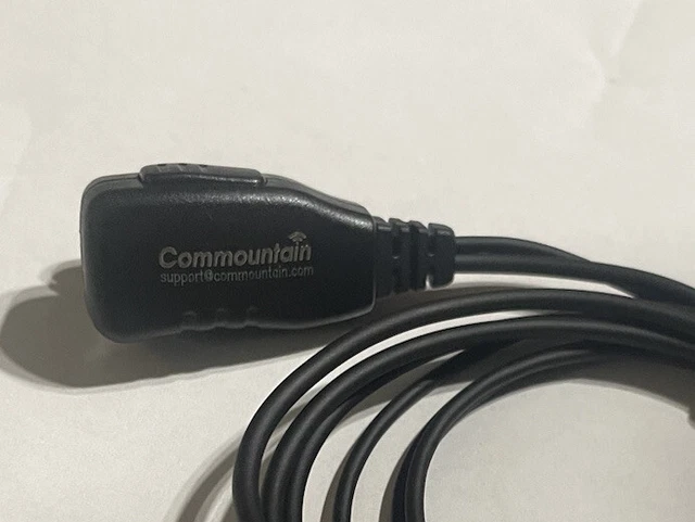 C-Style Ear Loop Headset PTT Mic for MOTOROLA 2-Pin Radio w/ Reinforced Cable
