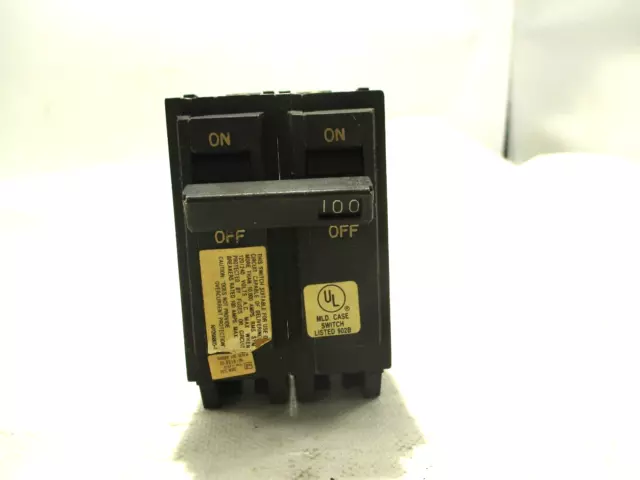 New Ge General Electric Thqb21100 2 Pole 100A/Amp Bolt-On Circuit Breaker