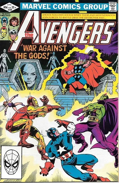 The Avengers Comic Book #220 Marvel Comics 1982 VERY HIGH GRADE UNREAD NEW