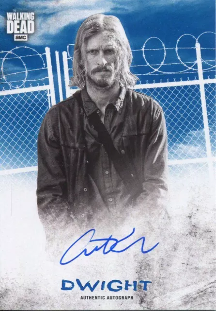 Walking Dead Hunters & Hunted Blue [50] Autograph Card Austin Amelio as Dwight