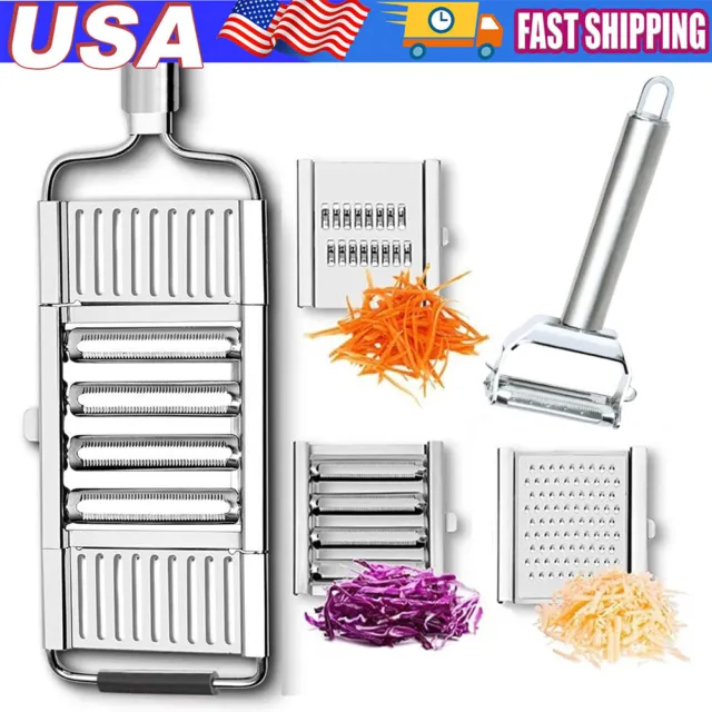 3 in 1 Vegetable Slicer Shredder Grater Cutter Manual Fruit Carrot Potato Grater