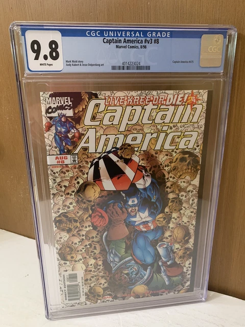 Captain America 8 CGC 9.8 🔑1st App BRON CHAR🔥1998 KREE Warrior🔥CAP 475