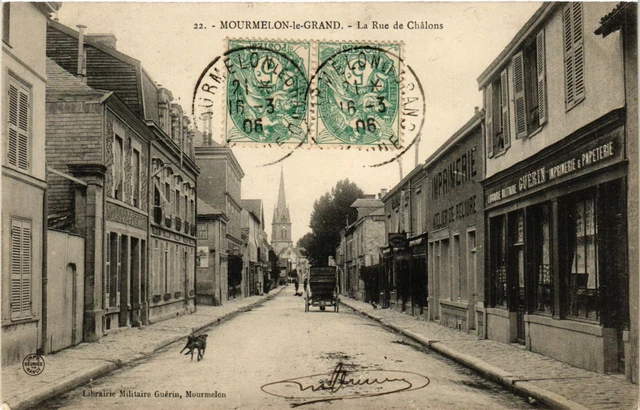 CPA MOURMELON-le-GRAND - La Rue de CHALONS (364691)