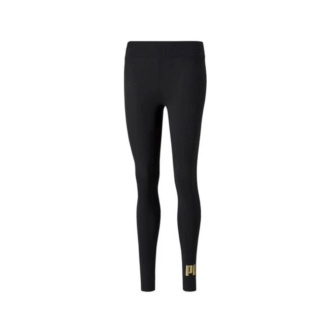 Puma Ess Metallic Leggings Ragazza Donna Pantalone Tuta Ginnastica Corsa Running