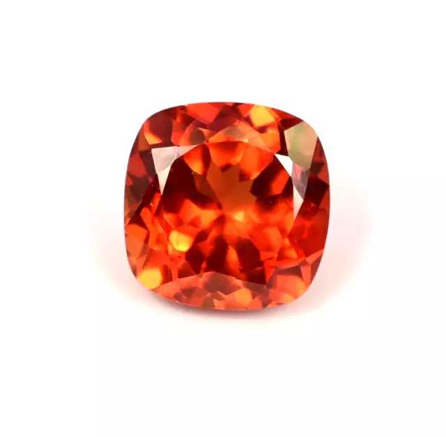 9.80 Ct Natural Rare Ceylon Orange sapphire Certified Cushion Cut Loose Gemstone