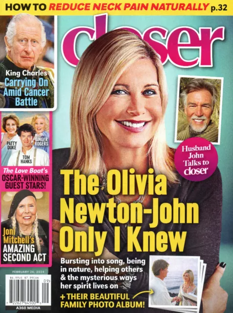 CLOSER Magazine February 26 2024 Olivia Newton-John Joni Mitchell Rob Schneider