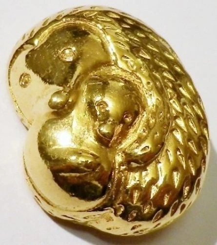 Broche bijoux vintage Adorable éléphant porte-bonheur émail strass argenté - France