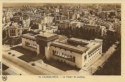 Cpa Maroc Casablanca Le Palais De Justice