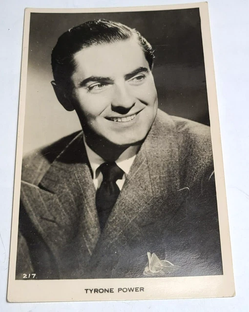 ACTORS * TYRONE Power * Publicity Photo * Vintage Post Card $5.00