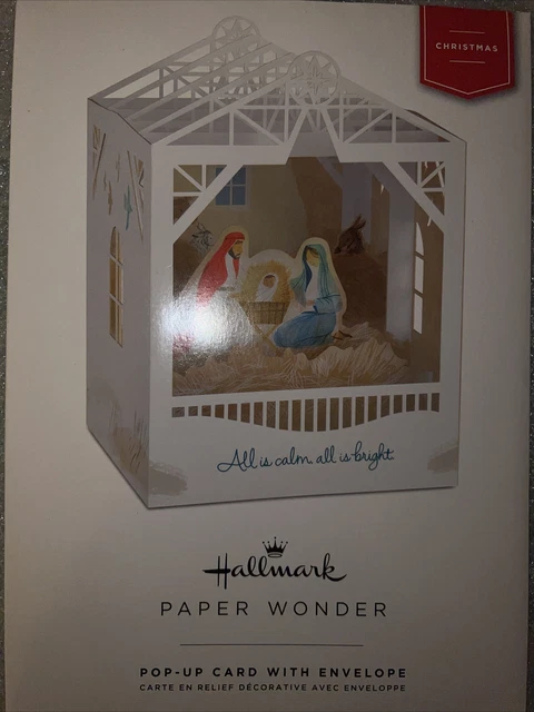 Hallmark (Paper Wonder) 3D Large Pop-Up “Christmas” Card
