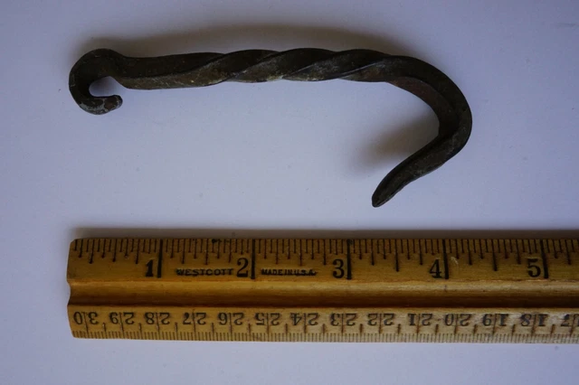 Antique Hand Forged Hook Door Latch Barn Shed Garden Gate