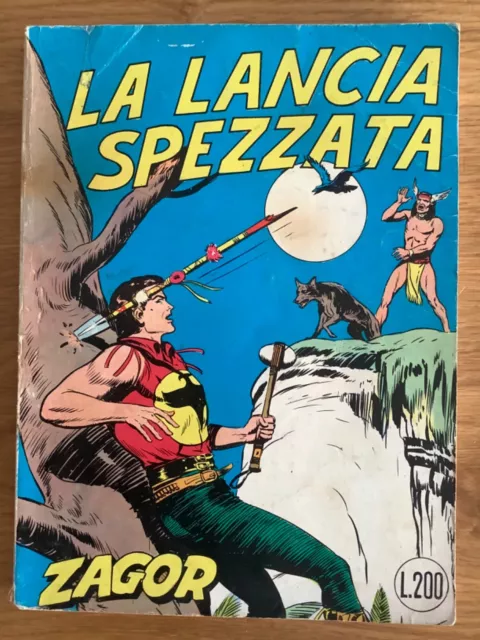 Zagor scritta rossa n. 6 La lancia spezzata lire 200 FIEG