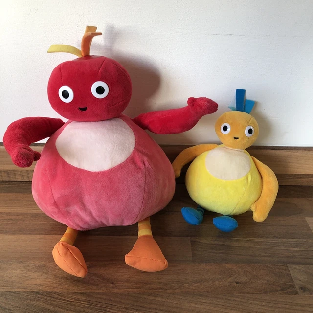 TWIRLYWOOS SPINNING TOODLOO Twirly Top Pull Cord Red Plush Soft Toy