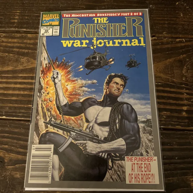 The Punisher War Journal Vol. 1, #32 Newsstand Marvel Comic Larkin Cover