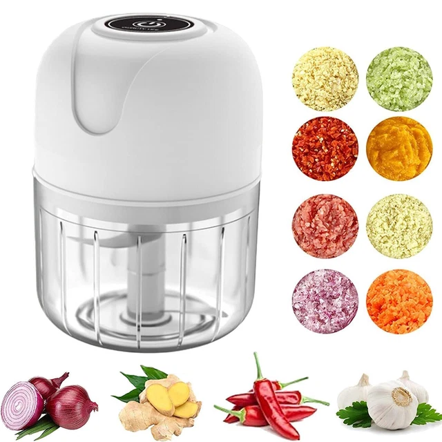 Electric Mini Food Chopper Cordless Mini Onion Veg Cutter Garlic Press Crusher