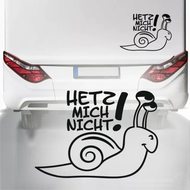 Autoaufkleber Schnecke Rennschnecke Auto Aufkleber Lustig Fun Sticker DA014