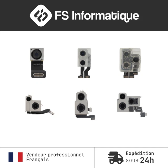 Caméra Avant Pour IPhone 6 à 15 Pro Max - Compatible Avec Presque Tous Les Modèles