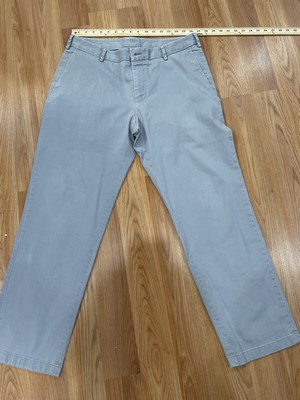 J Hilburn Pants Mens Size 37x41.5 Gray Chino Cotton Blend Spandex