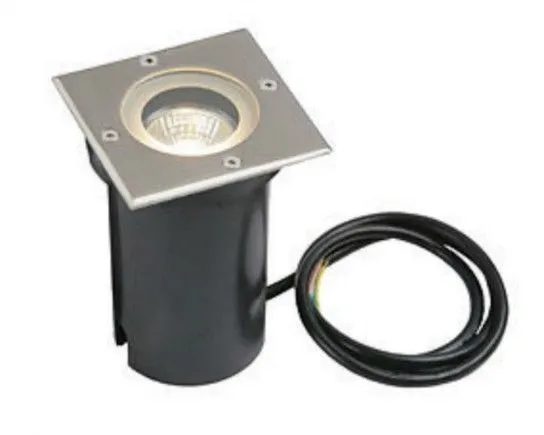SAXBY - pillar Guide lumière extérieur encastré carré IP65 50 W GU10 réflecteur