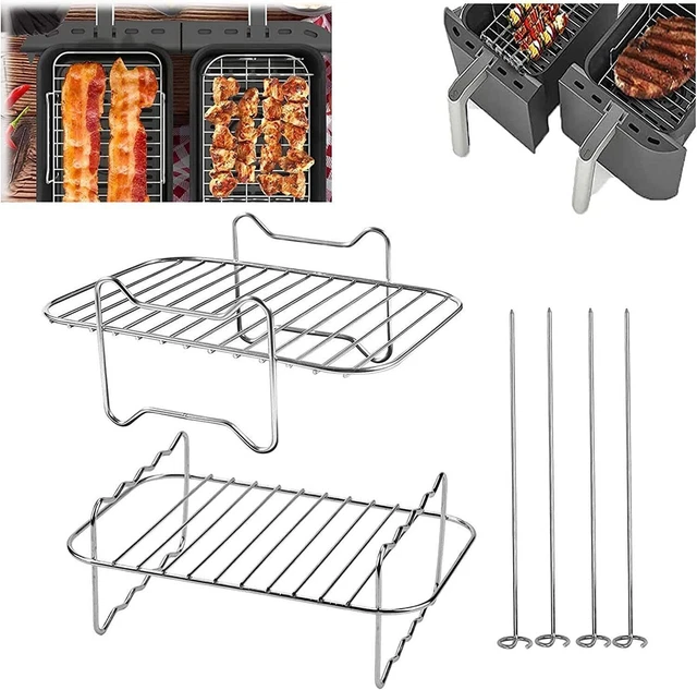 AIR FRYER RACKS For Air Fryers Square Ninja 7 inch Stainless Steel