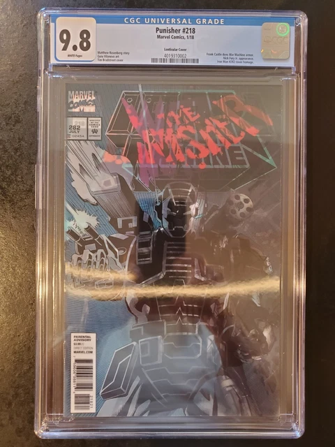 Punisher #218 CGC 9.8 Punisher Dons the War Machine Armor! Lenticular Variant!