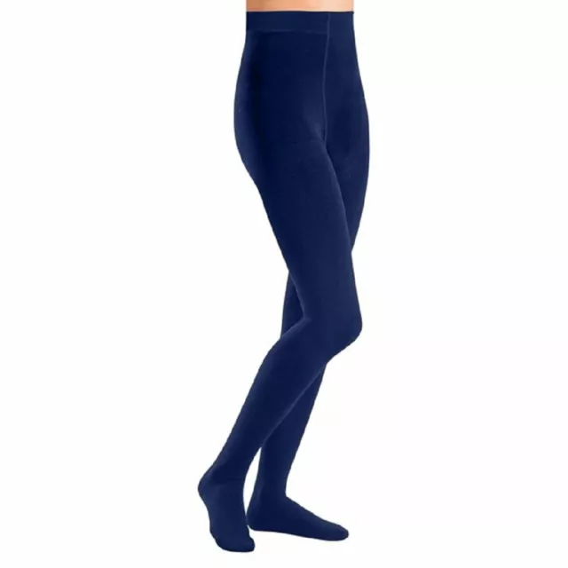 Yelete Solid Navy Color Seamless Fleece Lined Legging