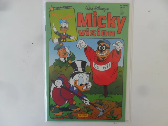 Ehapa - Micky Vision - 2. Auflage - Nr. 9/ 1985 - Zustand: 1-2 (mit Aufkleber)